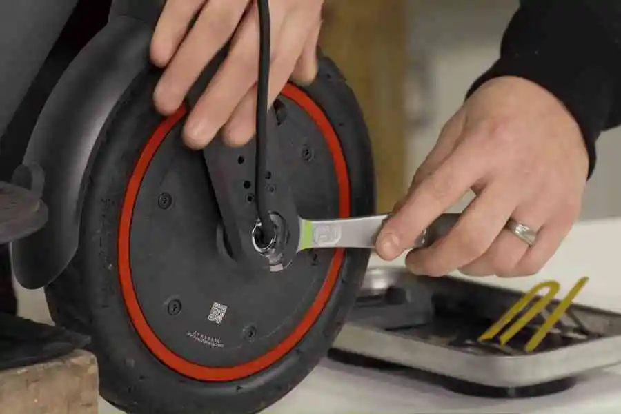 how to change a tire on an electric scooter