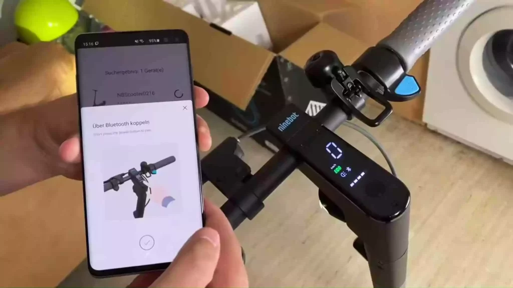 how to connect bluetooth to ninebot scooter