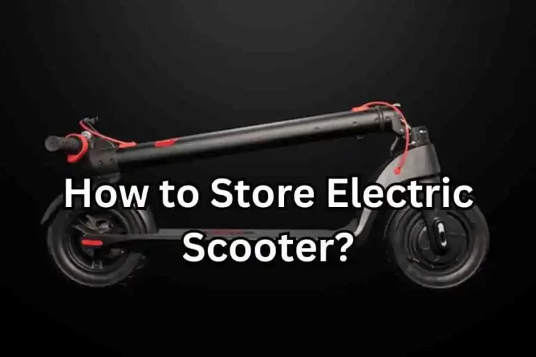 how to store electric scooter